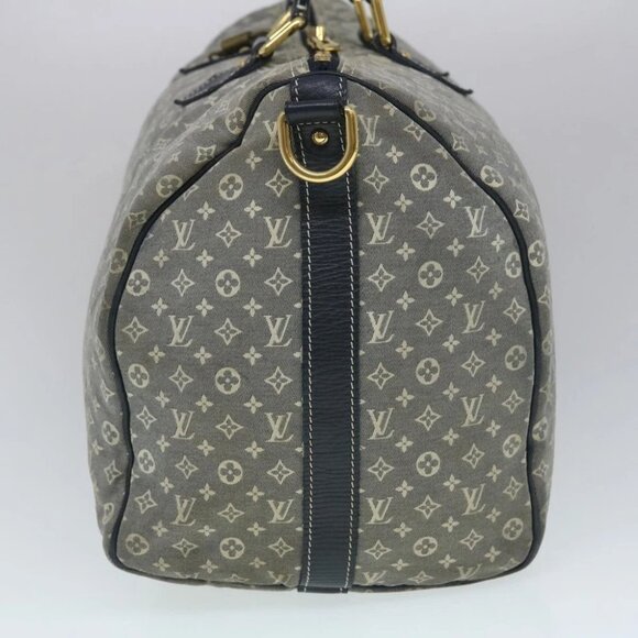 LOUIS VUITTON Monogram Idylle Speedy Voyage Boston Bag Navy M56706 LV Auth 29508 - Picture 5 of 15